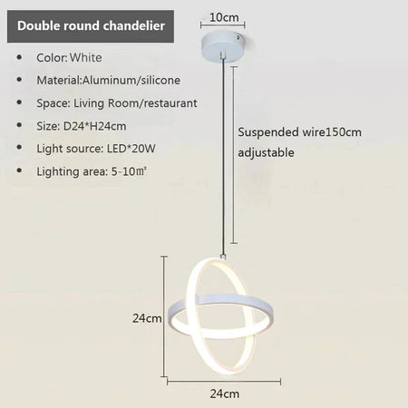 Luminaire Suspension design minimaliste noir – Référence : Vesper4732- - Nexa Lights