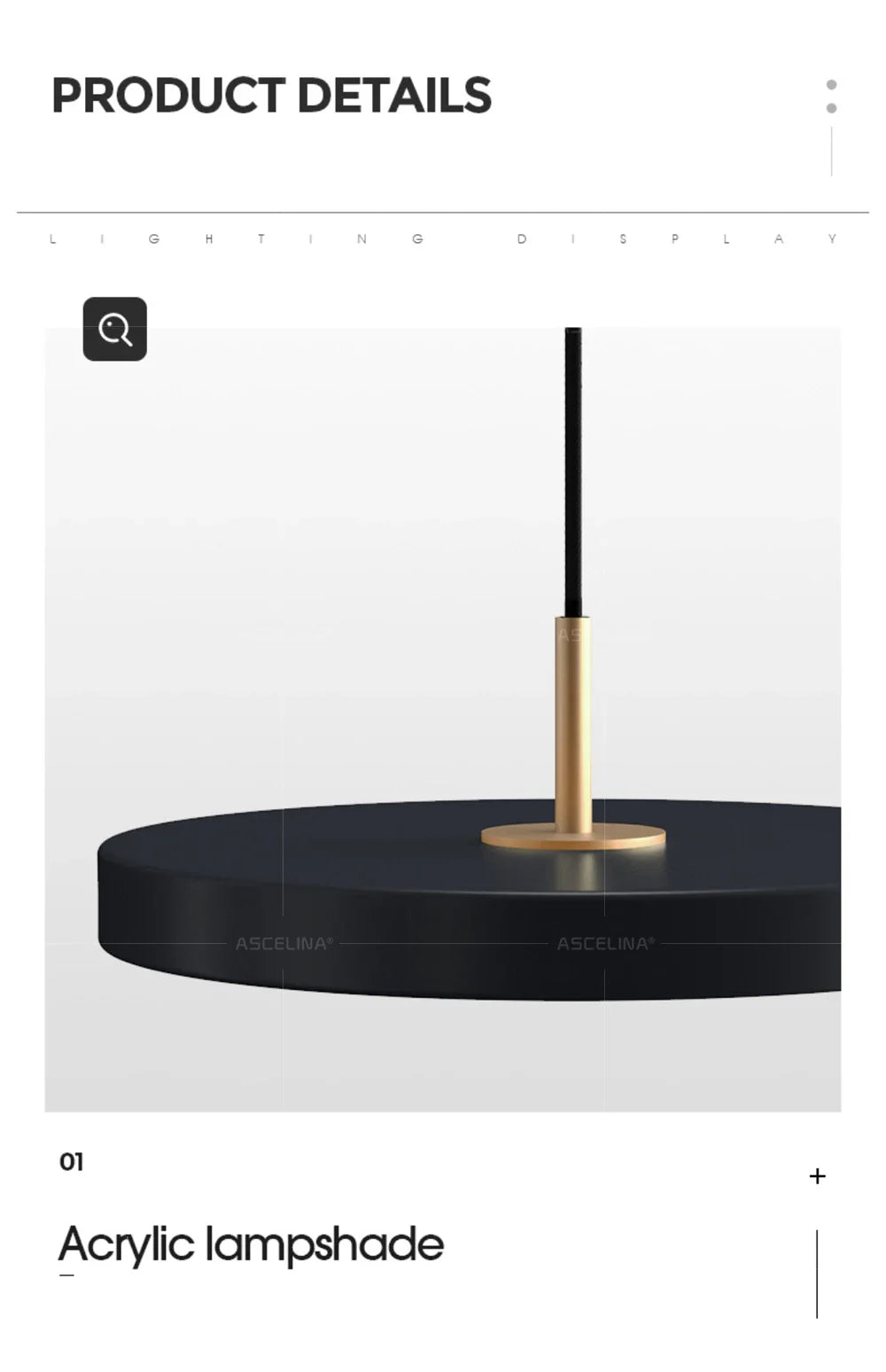 Luminaire Suspension design moderne – Référence : Ascelina6382- - Nexa Lights