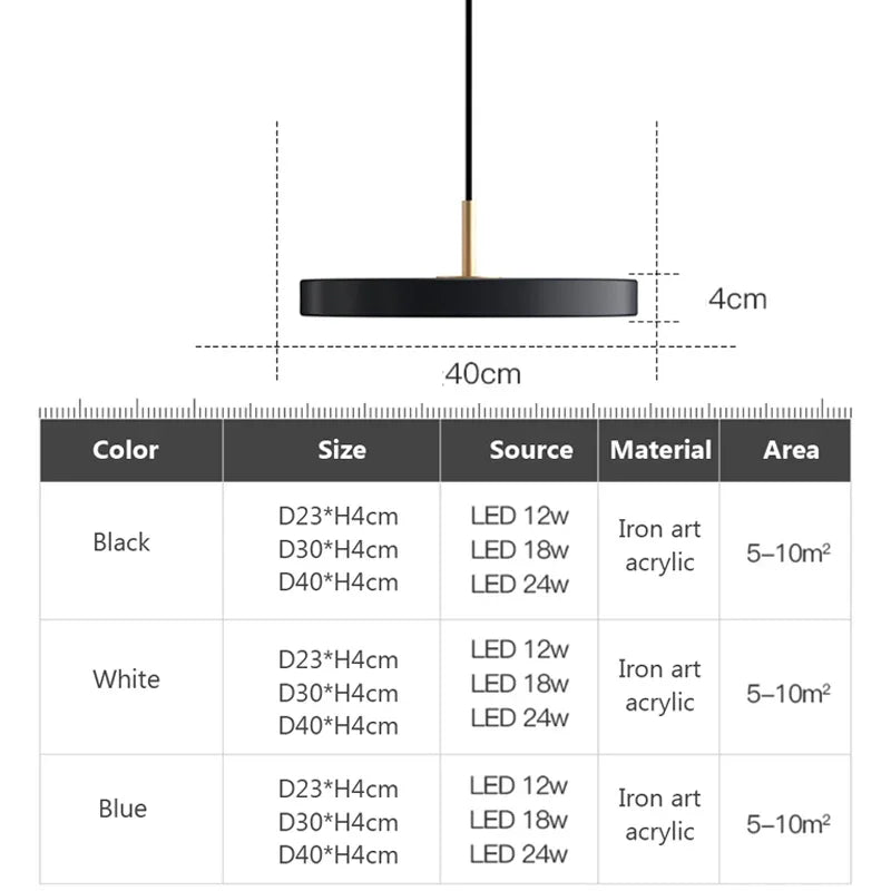 Luminaire Suspension design moderne – Référence : Ascelina6382- - Nexa Lights