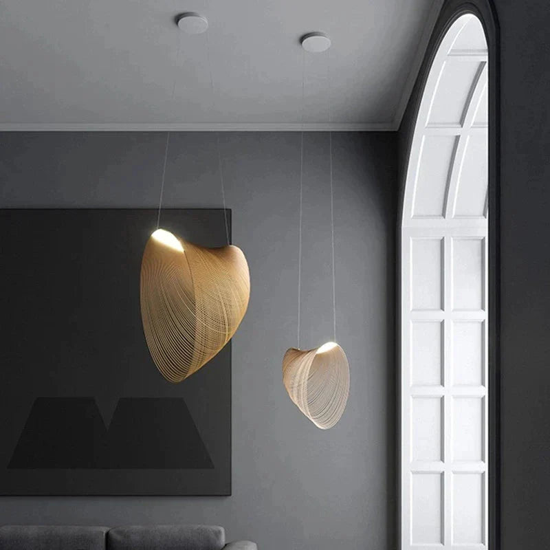 Luminaire Suspension design moderne en bois – Référence : Calista6723- - Nexa Lights