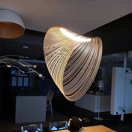 Luminaire Suspension design moderne en bois – Référence : Calista6723- - Nexa Lights