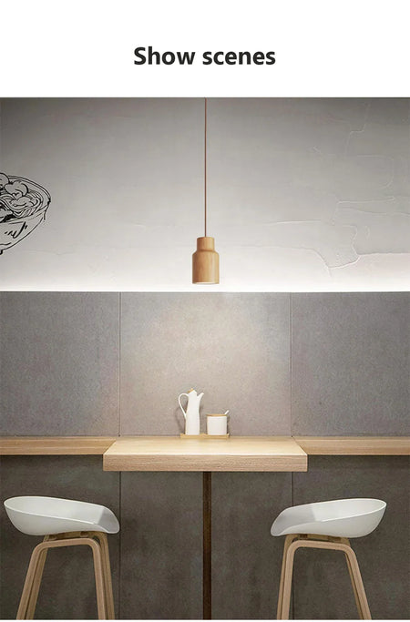 Luminaire Suspension design moderne en bois – Référence : Olivine5724- - Nexa Lights
