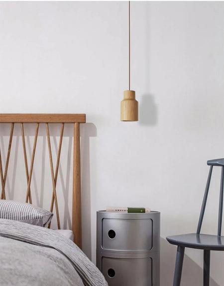 Luminaire Suspension design moderne en bois – Référence : Olivine5724- - Nexa Lights
