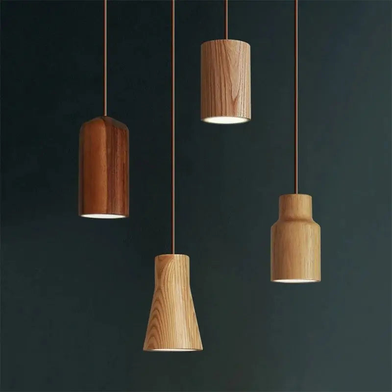 Luminaire Suspension design moderne en bois – Référence : Olivine5724- - Nexa Lights