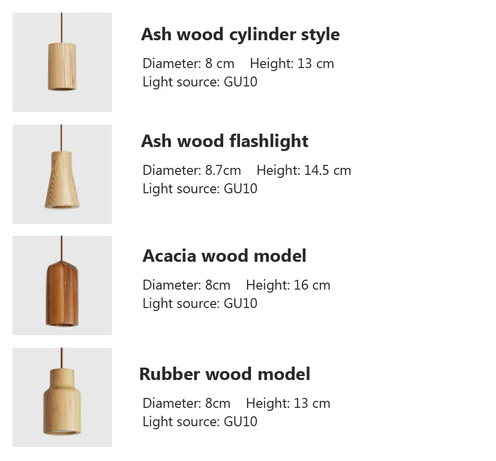 Luminaire Suspension design moderne en bois – Référence : Olivine5724- - Nexa Lights