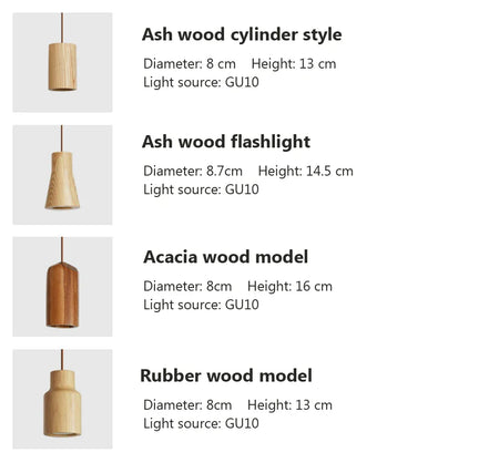 Luminaire Suspension design moderne en bois – Référence : Olivine5724- - Nexa Lights