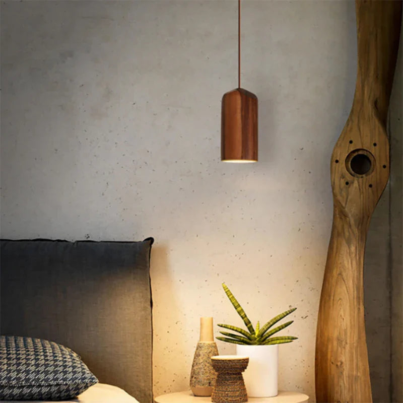 Luminaire Suspension design moderne en bois – Référence : Olivine5724- - Nexa Lights