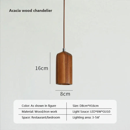 Luminaire Suspension design moderne en bois – Référence : Olivine5724- - Nexa Lights