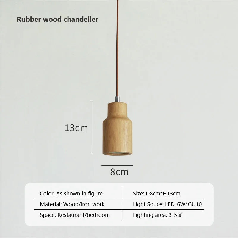 Luminaire Suspension design moderne en bois – Référence : Olivine5724- - Nexa Lights
