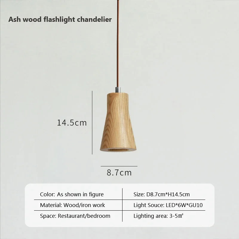 Luminaire Suspension design moderne en bois – Référence : Olivine5724- - Nexa Lights