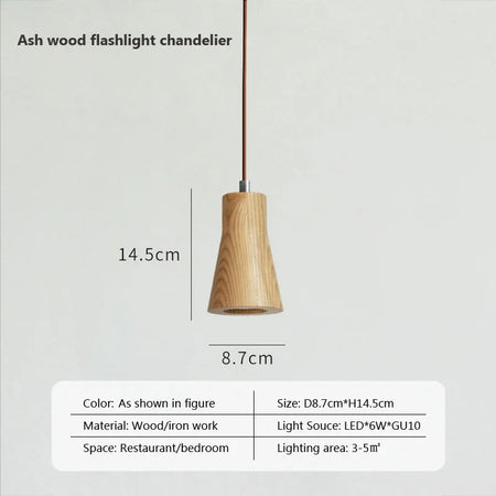 Luminaire Suspension design moderne en bois – Référence : Olivine5724- - Nexa Lights