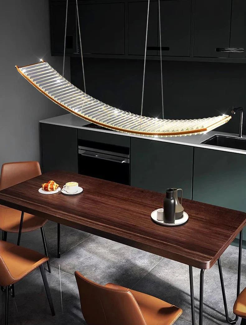 Luminaire Suspension design moderne en cristal – Référence : Mylène4823- - Nexa Lights