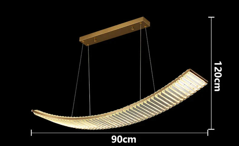 Luminaire Suspension design moderne en cristal – Référence : Mylène4823- - Nexa Lights