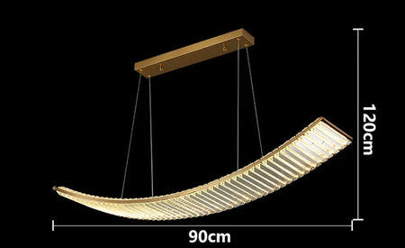 Luminaire Suspension design moderne en cristal – Référence : Mylène4823- - Nexa Lights