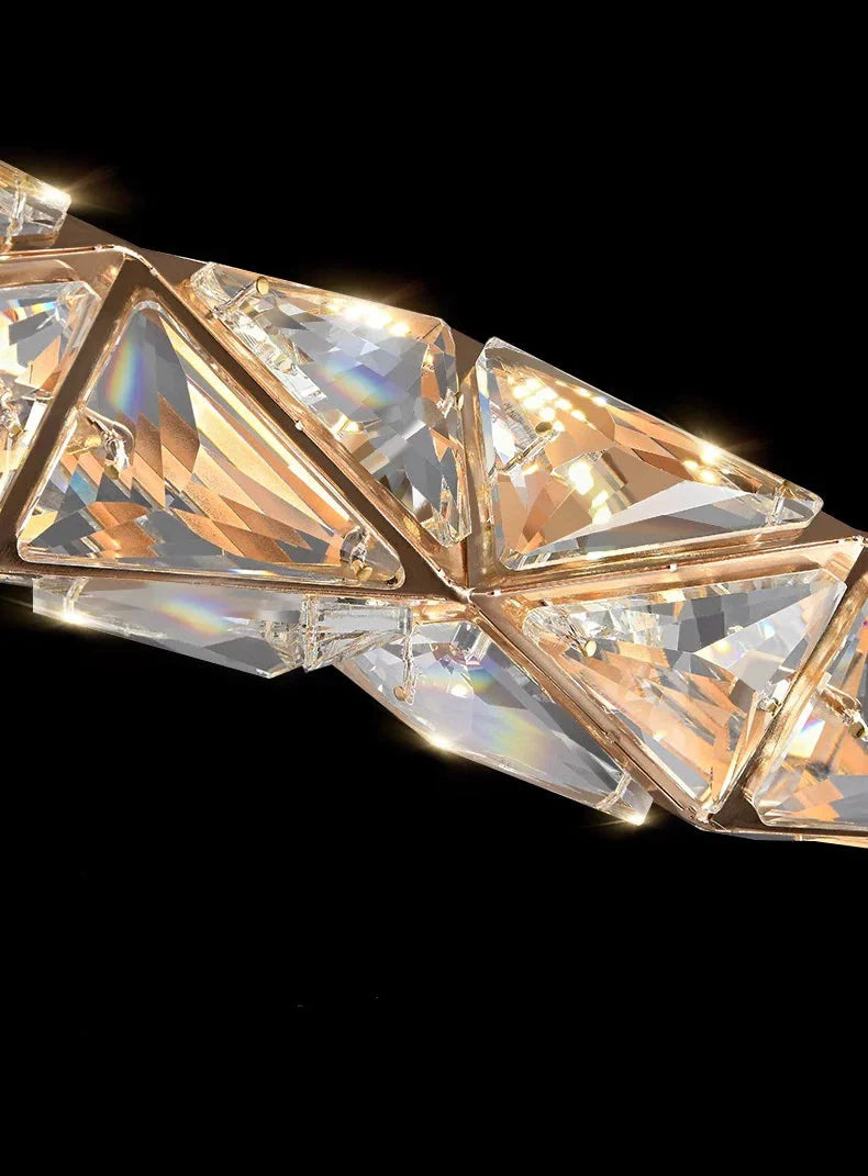 Luminaire Suspension design moderne en cristal – Référence : Nélia5824- - Nexa Lights
