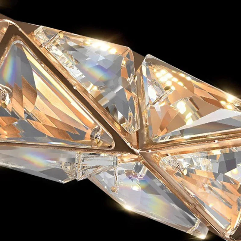 Luminaire Suspension design moderne en cristal – Référence : Nélia5824- - Nexa Lights