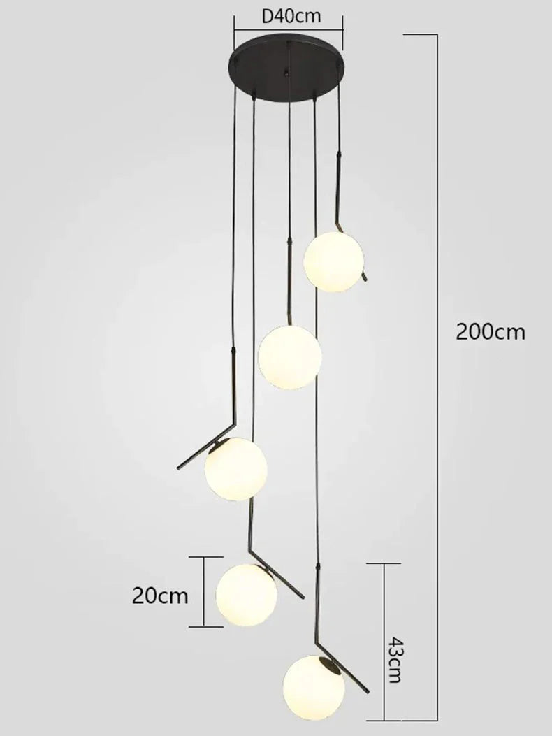 Luminaire Suspension design moderne en laiton – Référence : Calyx4730- - Nexa Lights