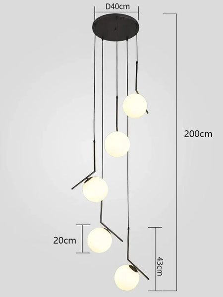 Luminaire Suspension design moderne en laiton – Référence : Calyx4730- - Nexa Lights