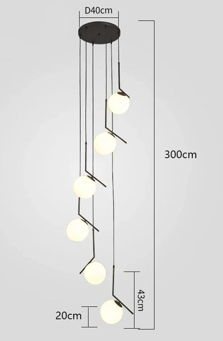 Luminaire Suspension design moderne en laiton – Référence : Calyx4730- - Nexa Lights