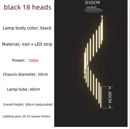 Luminaire Suspension design moderne en métal – Référence : Arwen5623- - Nexa Lights