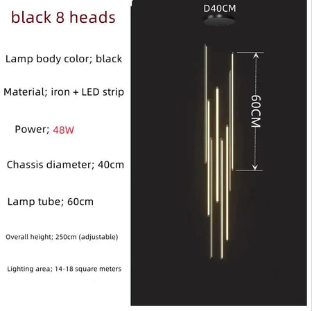 Luminaire Suspension design moderne en métal – Référence : Arwen5623- - Nexa Lights