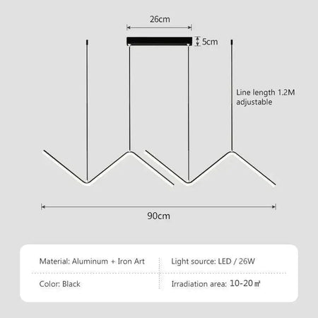 Luminaire Suspension design moderne et chic – Référence : Elowen4851-Luminaire Suspendu - Nexa Lights