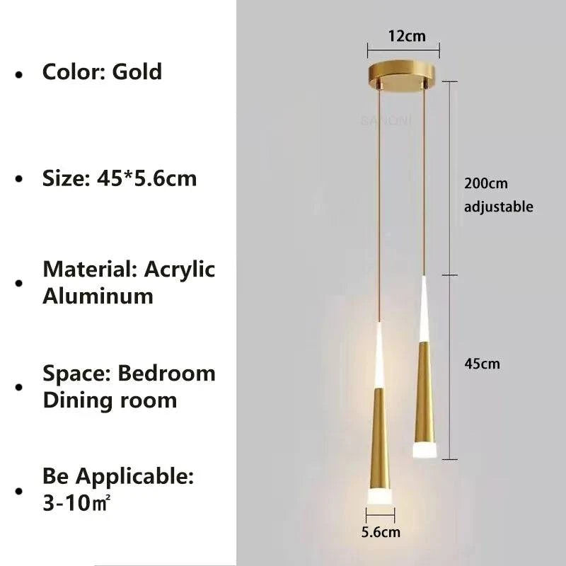Luminaire Suspension design nordique en aluminium – Référence : Mariselle2458- - Nexa Lights