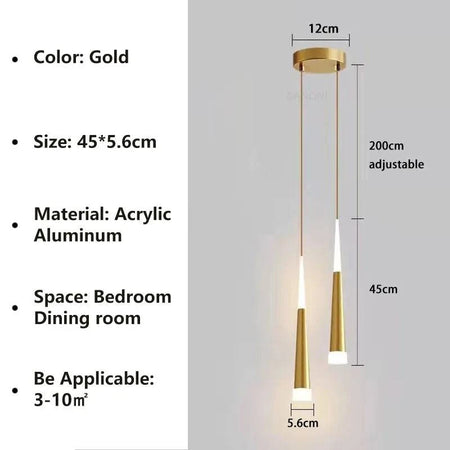 Luminaire Suspension design nordique en aluminium – Référence : Mariselle2458- - Nexa Lights