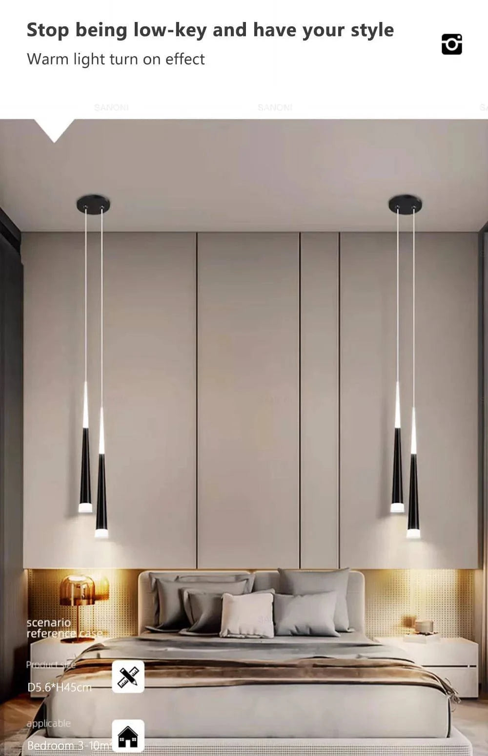 Luminaire Suspension design nordique en aluminium – Référence : Mariselle2458- - Nexa Lights