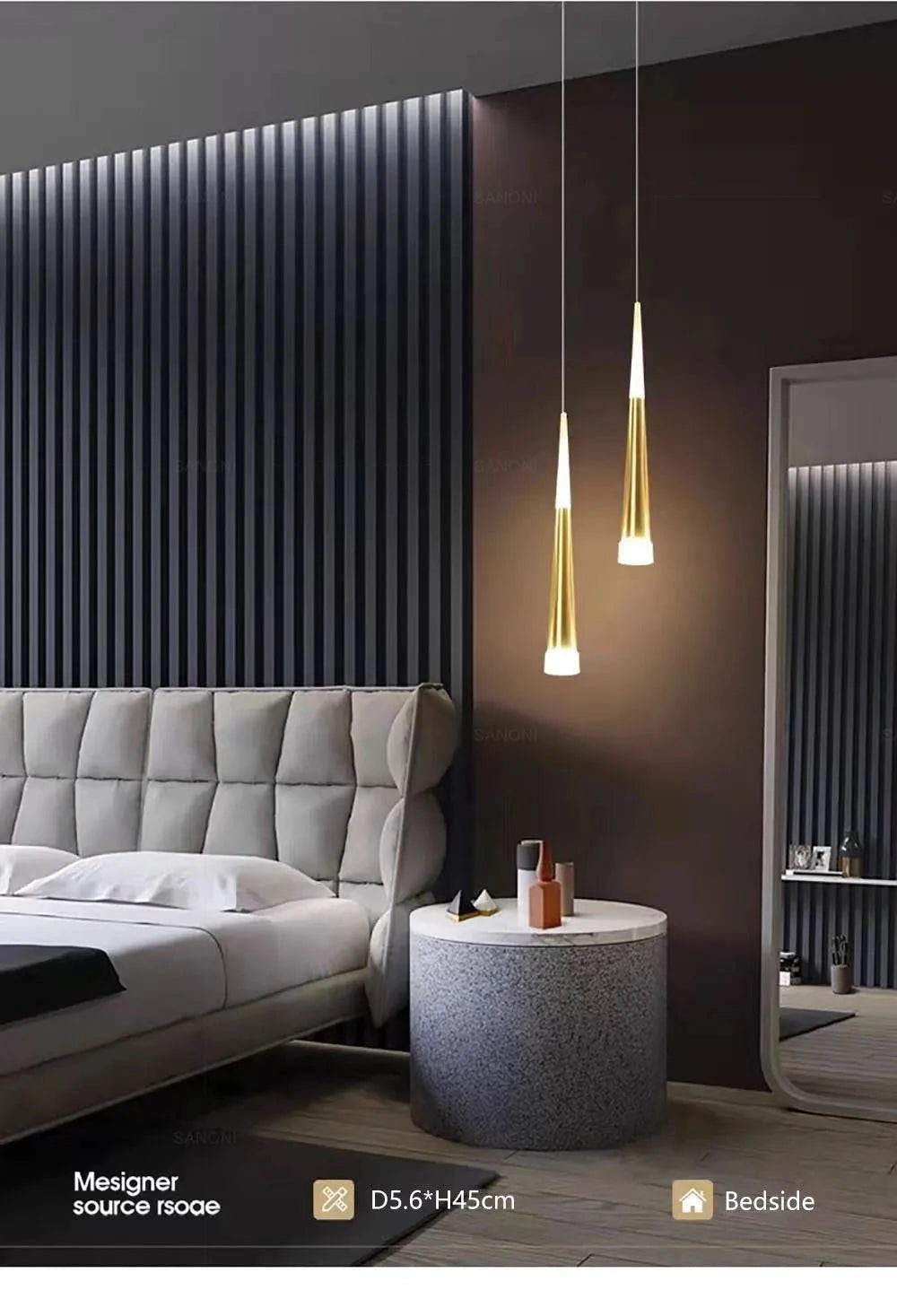 Luminaire Suspension design nordique en aluminium – Référence : Mariselle2458- - Nexa Lights