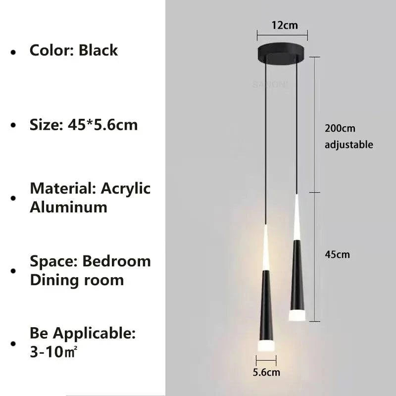 Luminaire Suspension design nordique en aluminium – Référence : Mariselle2458- - Nexa Lights