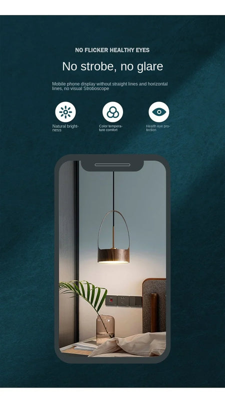 Luminaire Suspension design nordique en bois de noyer – Référence : Marilé6723- - Nexa Lights