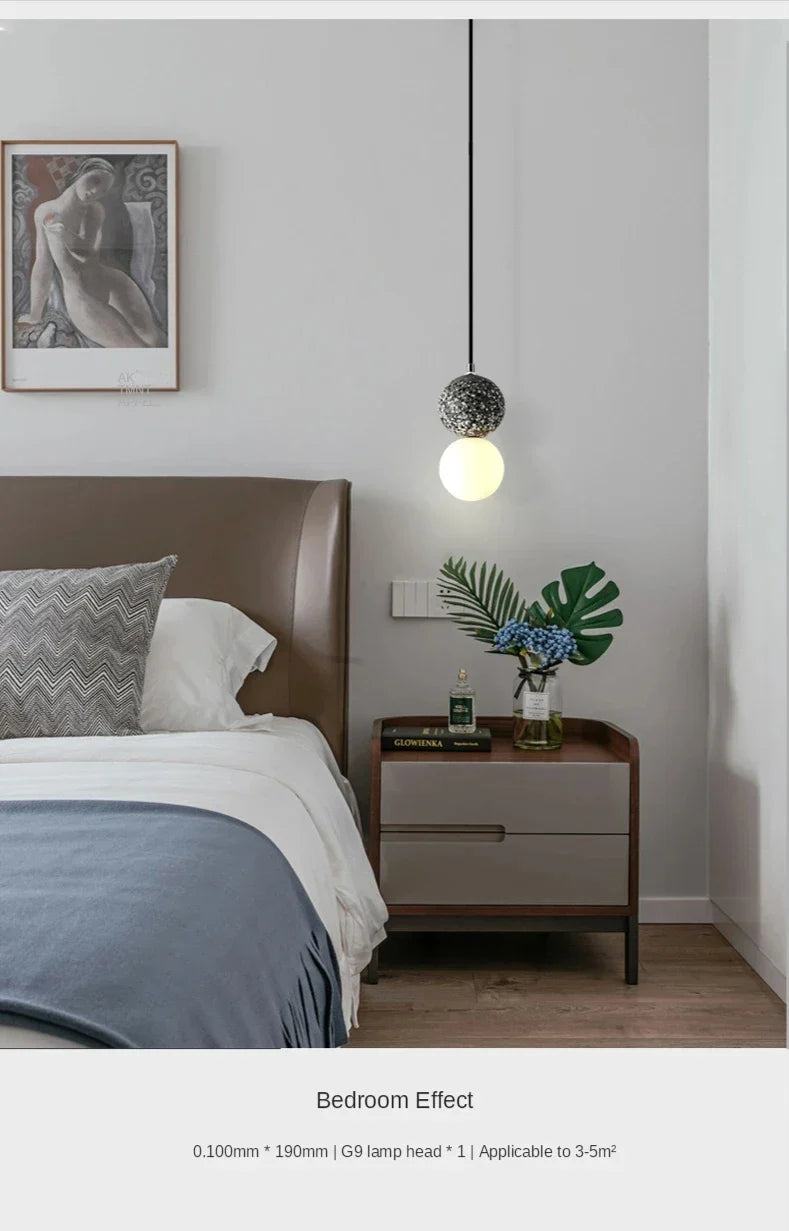Luminaire Suspension design nordique en ciment – Référence : Marlo1538- - Nexa Lights