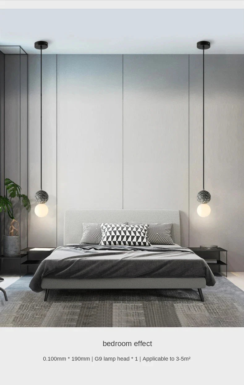 Luminaire Suspension design nordique en ciment – Référence : Marlo1538- - Nexa Lights