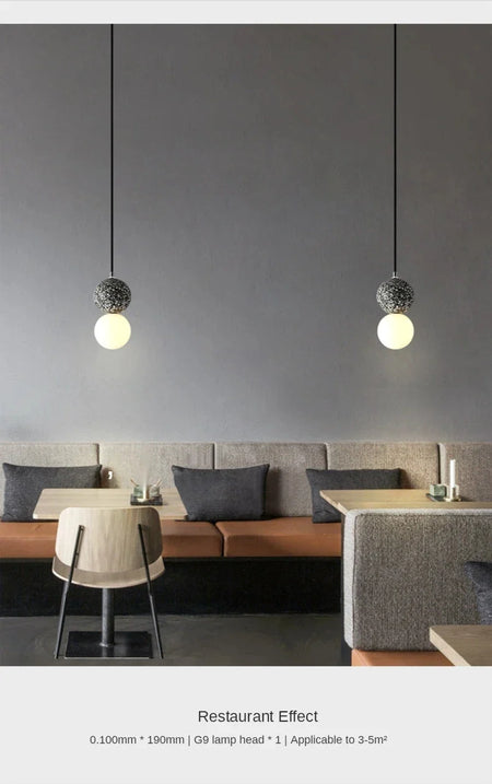 Luminaire Suspension design nordique en ciment – Référence : Marlo1538- - Nexa Lights