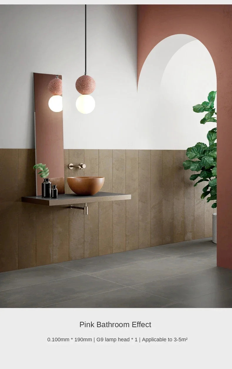 Luminaire Suspension design nordique en ciment – Référence : Marlo1538- - Nexa Lights