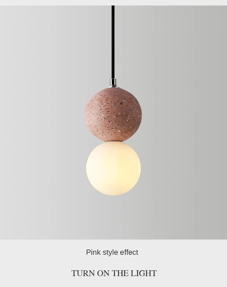 Luminaire Suspension design nordique en ciment – Référence : Marlo1538- - Nexa Lights