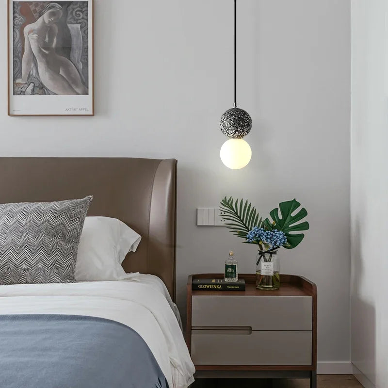 Luminaire Suspension design nordique en ciment – Référence : Marlo1538- - Nexa Lights