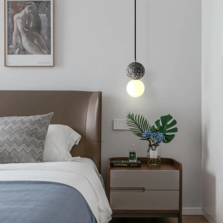 Luminaire Suspension design nordique en ciment – Référence : Marlo1538- - Nexa Lights