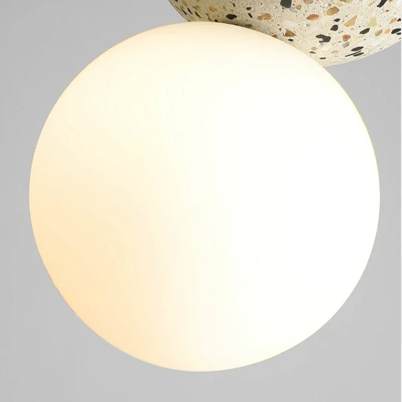 Luminaire Suspension design nordique en ciment – Référence : Marlo1538- - Nexa Lights