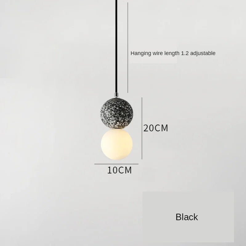 Luminaire Suspension design nordique en ciment – Référence : Marlo1538- - Nexa Lights