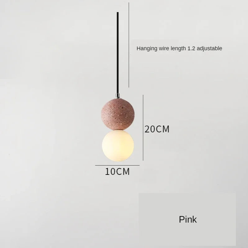 Luminaire Suspension design nordique en ciment – Référence : Marlo1538- - Nexa Lights