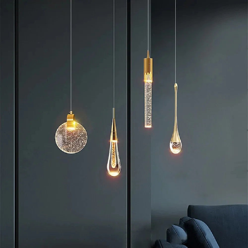 Luminaire Suspension design nordique en cristal – Référence : Marvyn6243- - Nexa Lights