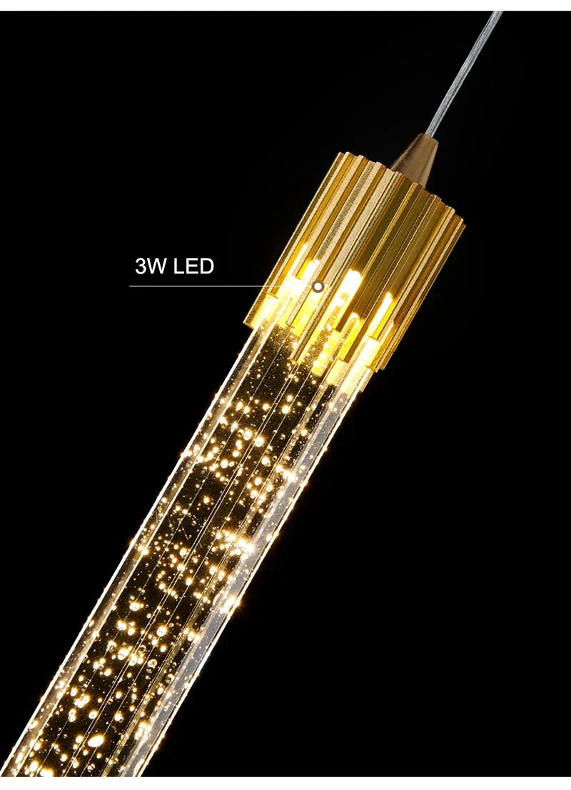 Luminaire Suspension design nordique en cristal – Référence : Marvyn6243- - Nexa Lights