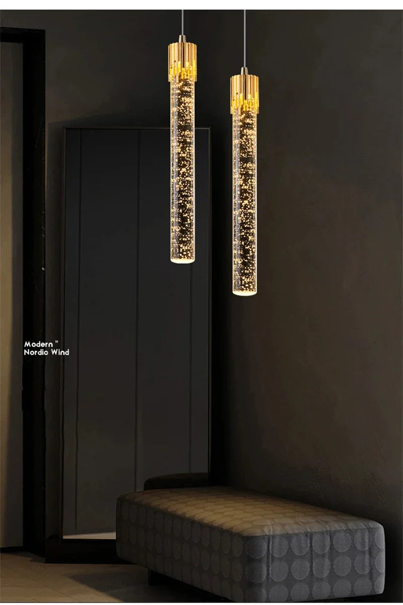 Luminaire Suspension design nordique en cristal – Référence : Marvyn6243- - Nexa Lights