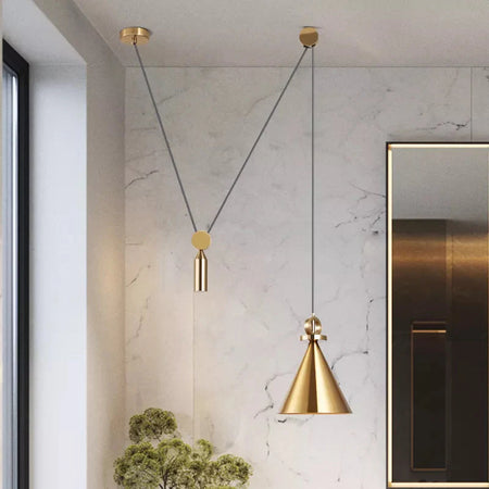 Luminaire Suspension design nordique en laiton – Référence : Alizée4823-Luminaire Suspendu - Nexa Lights