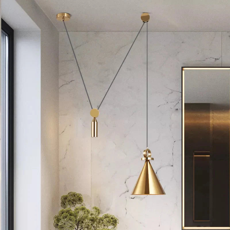 Luminaire Suspension design nordique en laiton – Référence : Alizée4823-Luminaire Suspendu - Nexa Lights