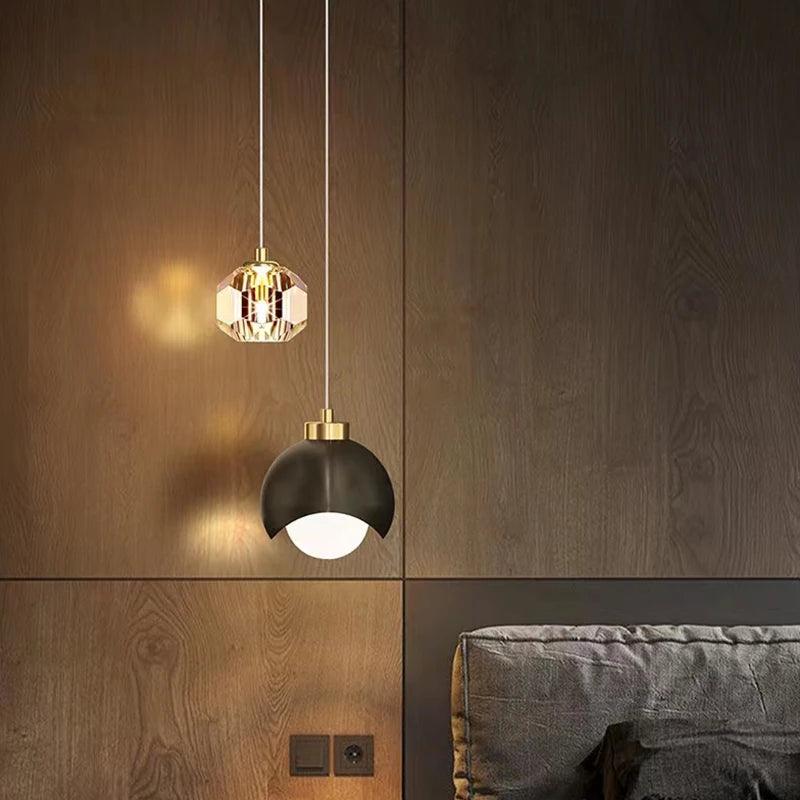 Luminaire Suspension élégante en cristal doré – Référence : Loriane5623-Luminaire Suspendu - Nexa Lights