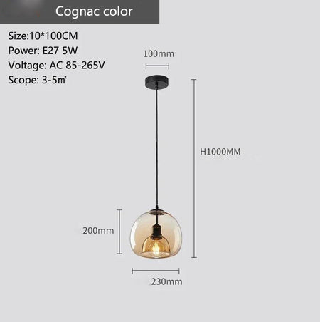 Luminaire Suspension fer forgé et verre fumé – Référence : Naël4723-Luminaire Suspendu - Nexa Lights