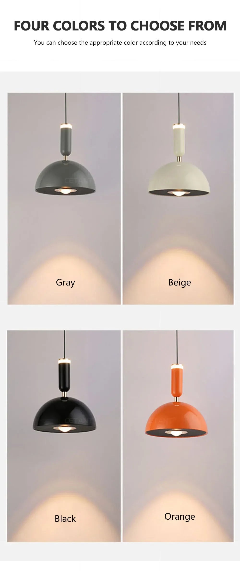 Luminaire Suspension fer nordique élégant – Référence : Myrtille4932- - Nexa Lights